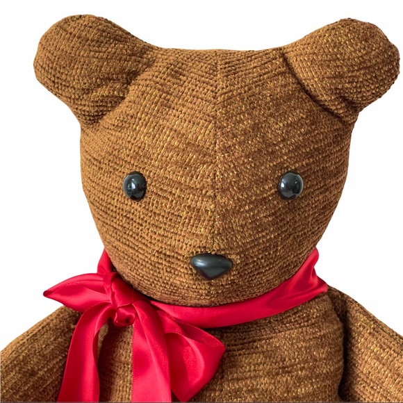 Handmade Vintage Teddy Bear Soft Sturdy Well Made Brown 14.5 Inches Tall - Picture 2 of 5